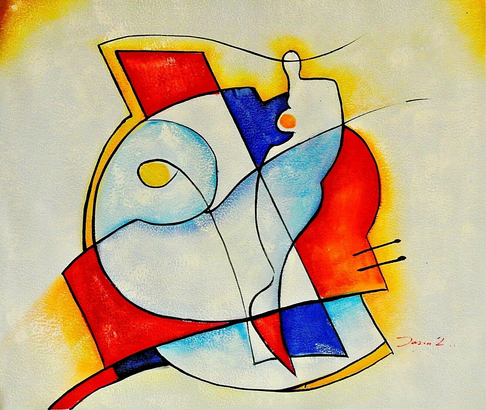 Jason L.»Fish»- Original Oil Painting on Canvas, Hand Signed by the Artist!