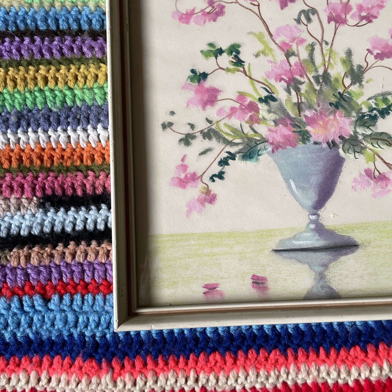 2 Mimi Joy Original Pastels Mabel C. Heyde – Vintage Original Frames 12.5 x 10.5