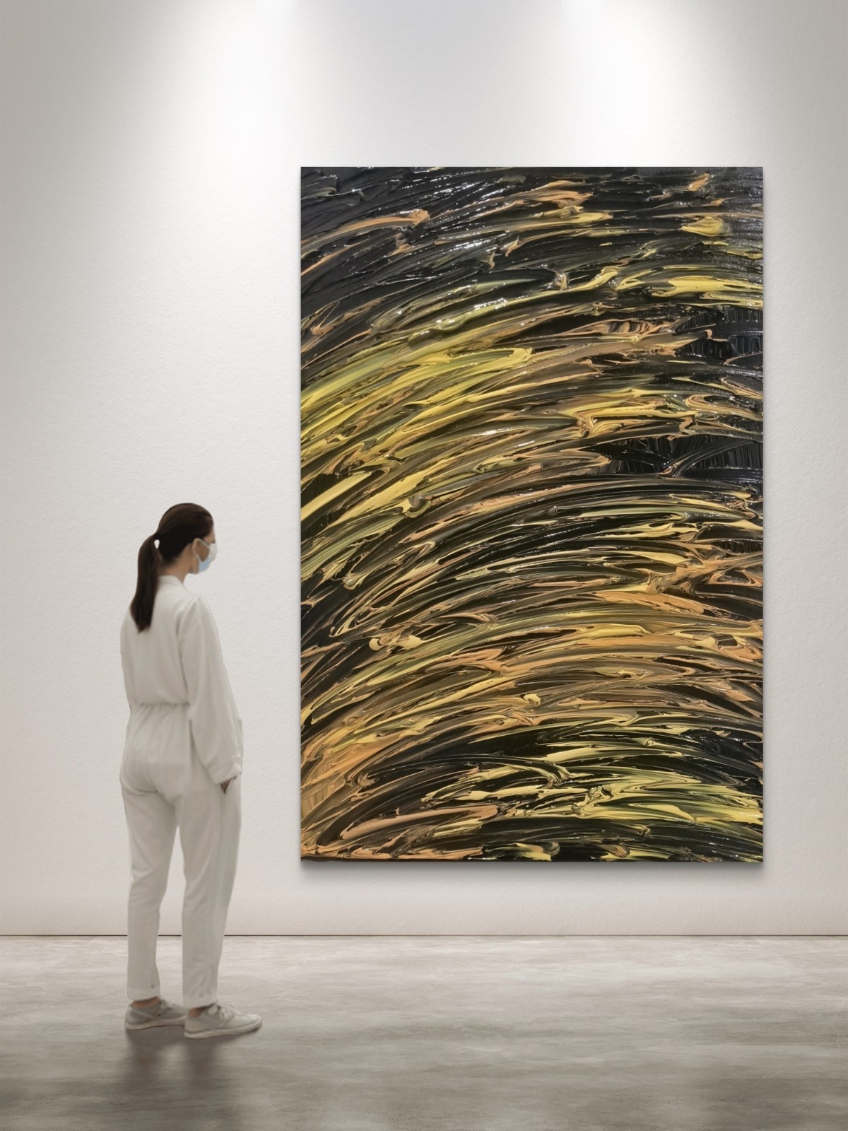 Trey Coppland, Delight Abstract Acrylic Painting, 24×30 in, 2026 Signed