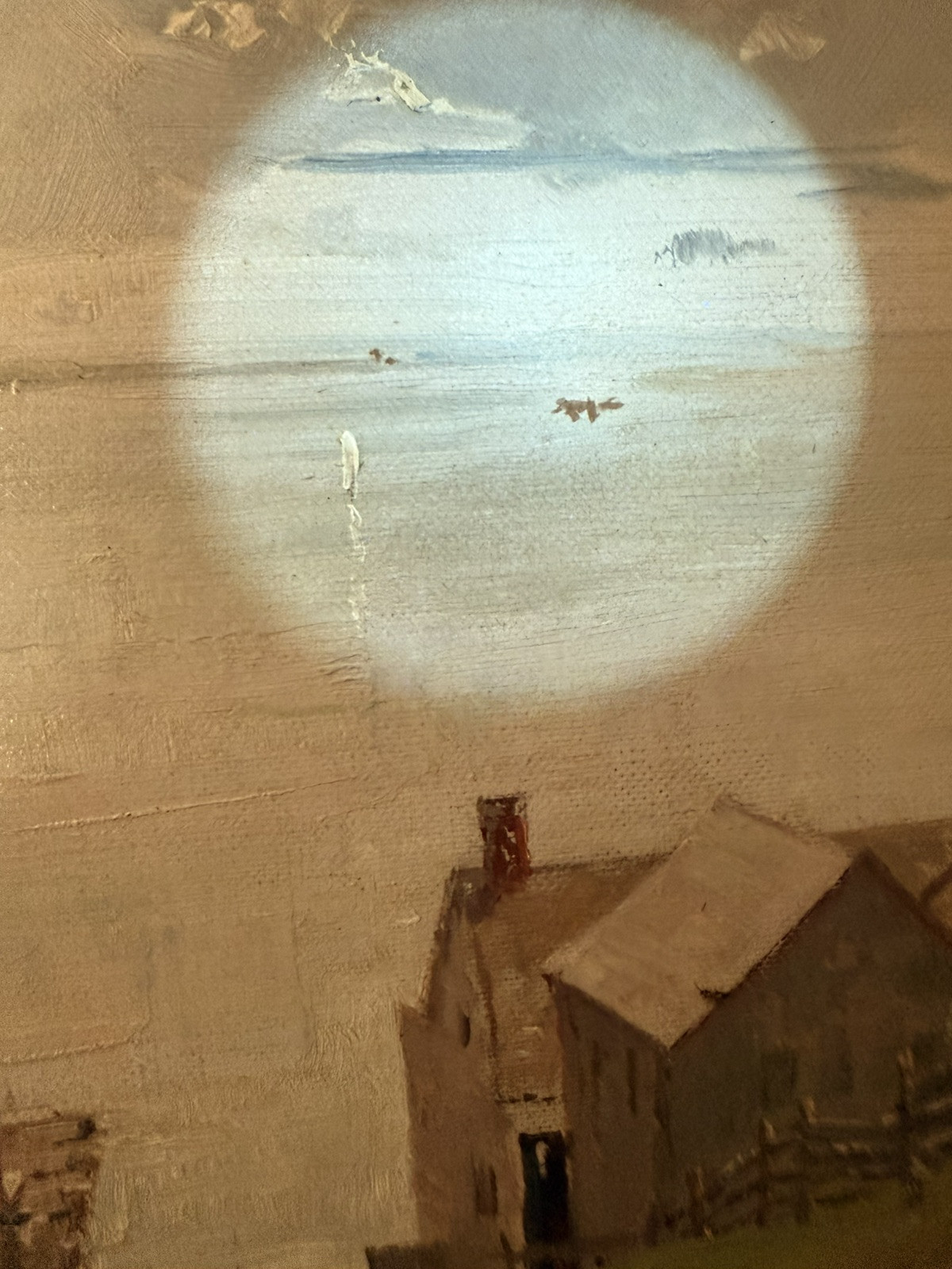 Charles E. L. Green American Massachusetts Boston Coastal Fishing Village