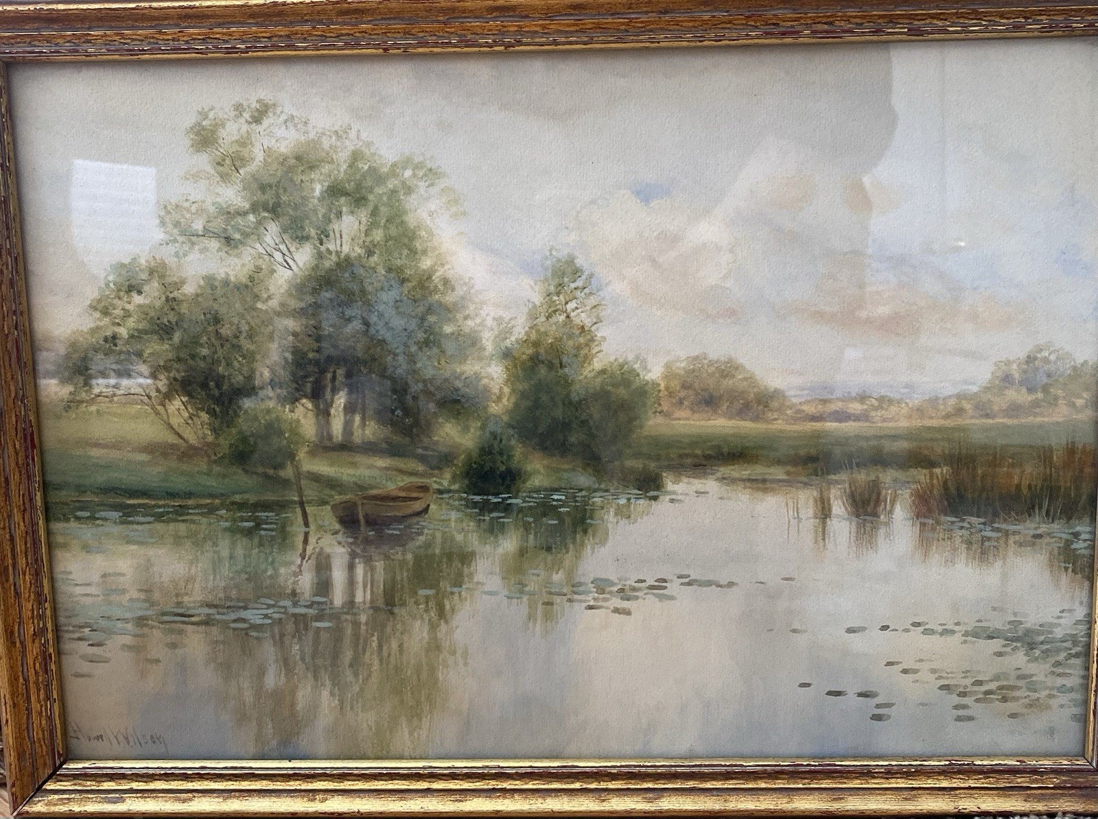 J. Howell Wilson 19C Watercolor LandscapePainting
