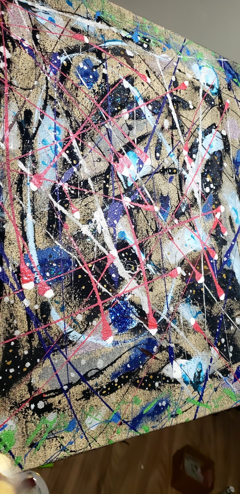 FIRST NATIONS abstractAcrylic painting on canvas by original artist, SIGNED TOO.