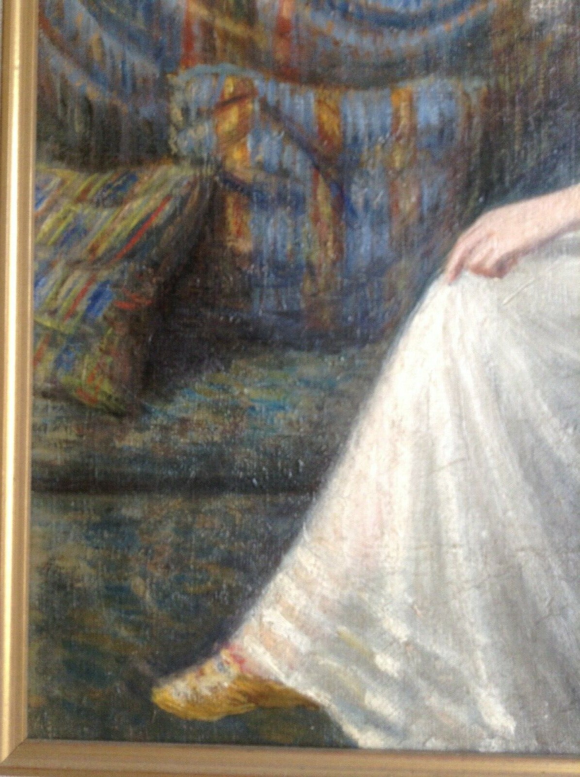 M. CARTAILHAC (1880-1938) SIGNED PRE-RAPHAELITES OIL – PORTRAIT SARAH BERNHARDT