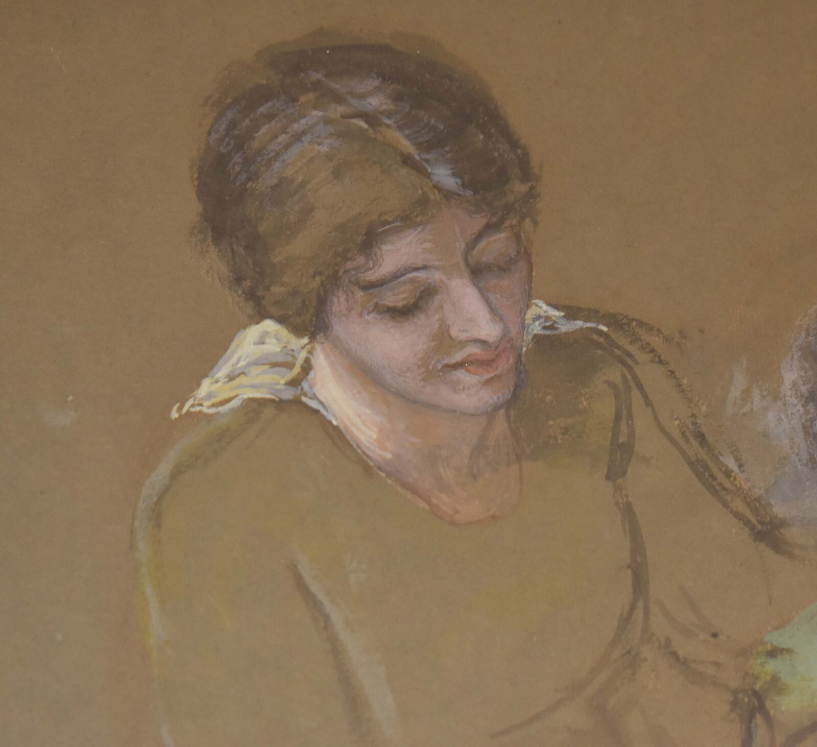 SIMEON SOLOMON-British Realist-Original Signed Watercolor-Figure Study-c. 1890