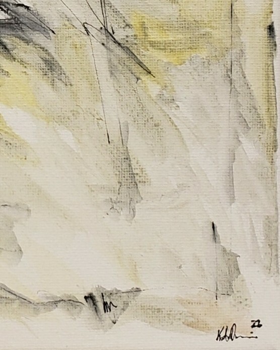 No.455 Original Abstract Modern Minimal Urban Painting By K.A.Davis