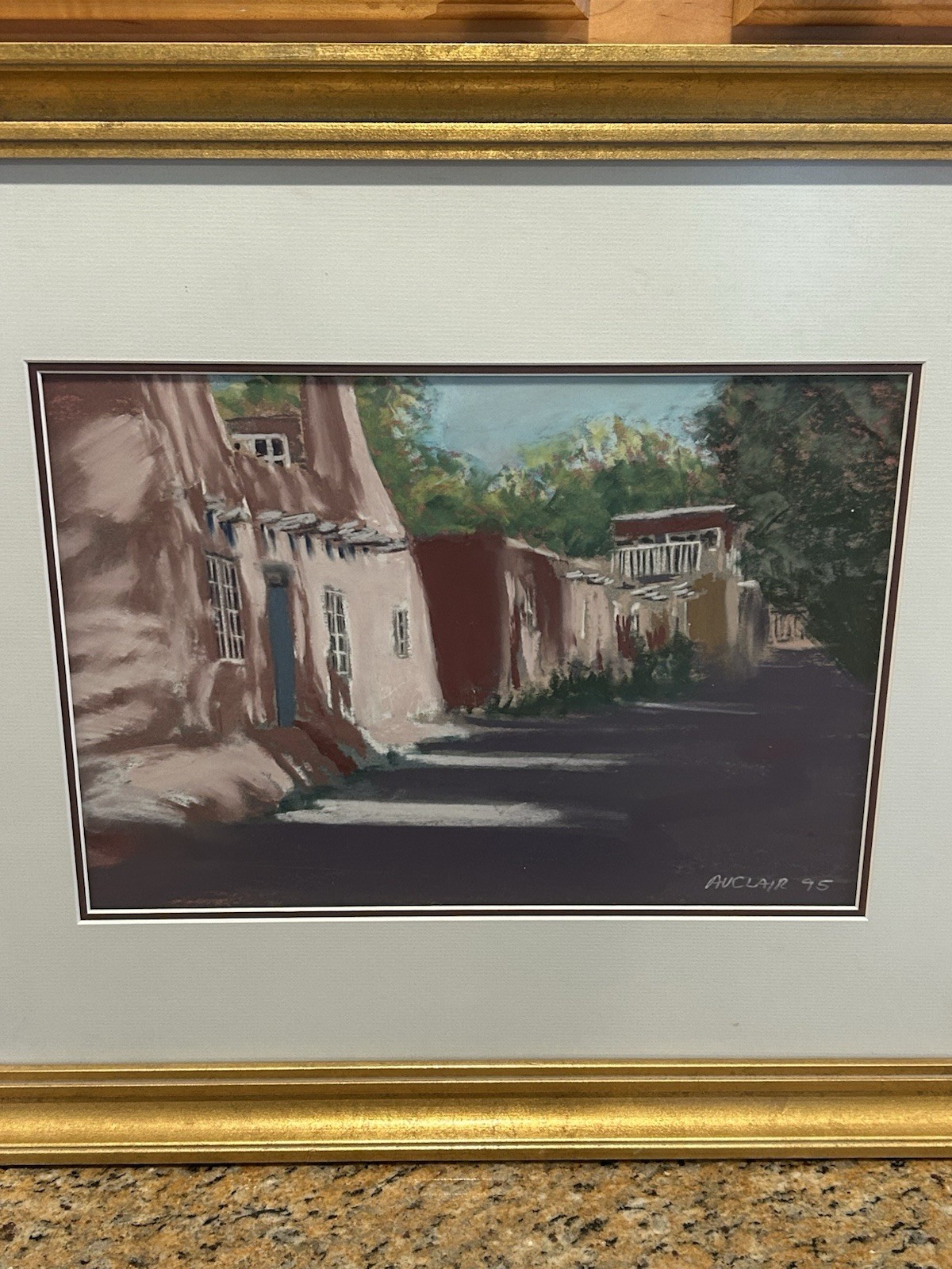 William Auclair Listed Pastel B.C Born Painting 13.5×9.5 Inches New Mexico
