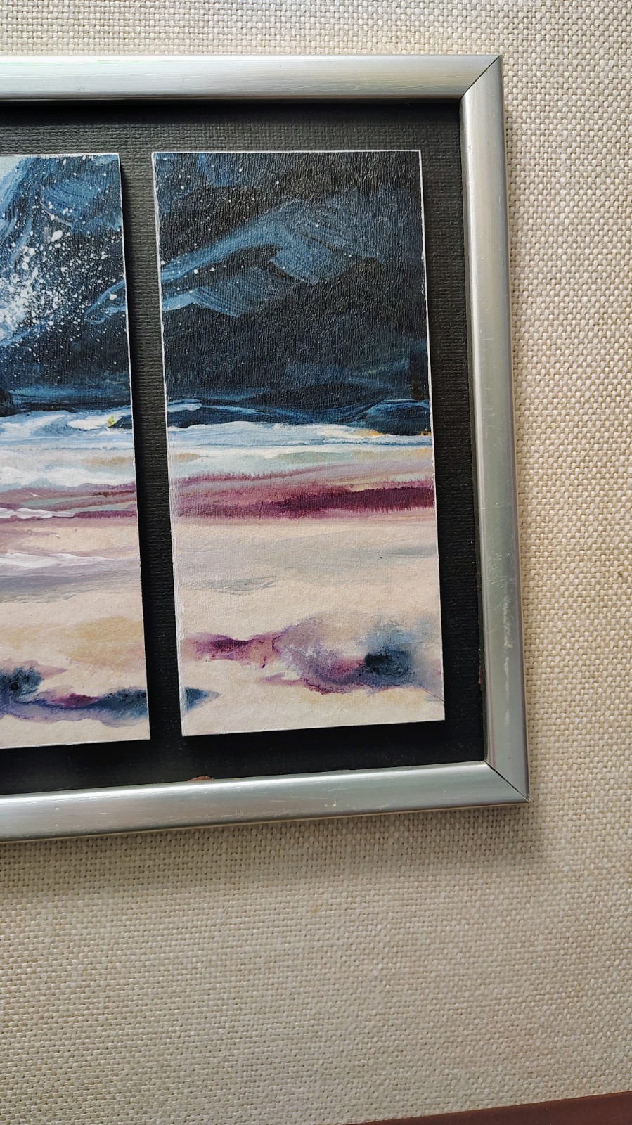 BARCLAY SHEAKS SEASCAPE 6 Panel Acrylic On Board. Very Neat Piece Original 1/1