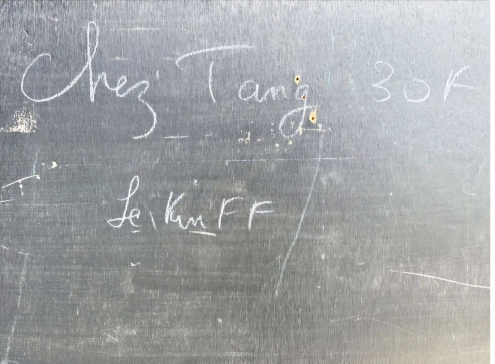 Linda Le Kinff «Chez Tang» Original Oil on Wood, 1995 – 36″ x 29″ – COA