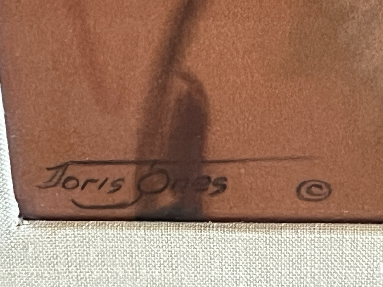 RARE VINTAGE NATIVE AMERICAN INDIAN CHILD PASTEL PAINTING By DORIS JONES