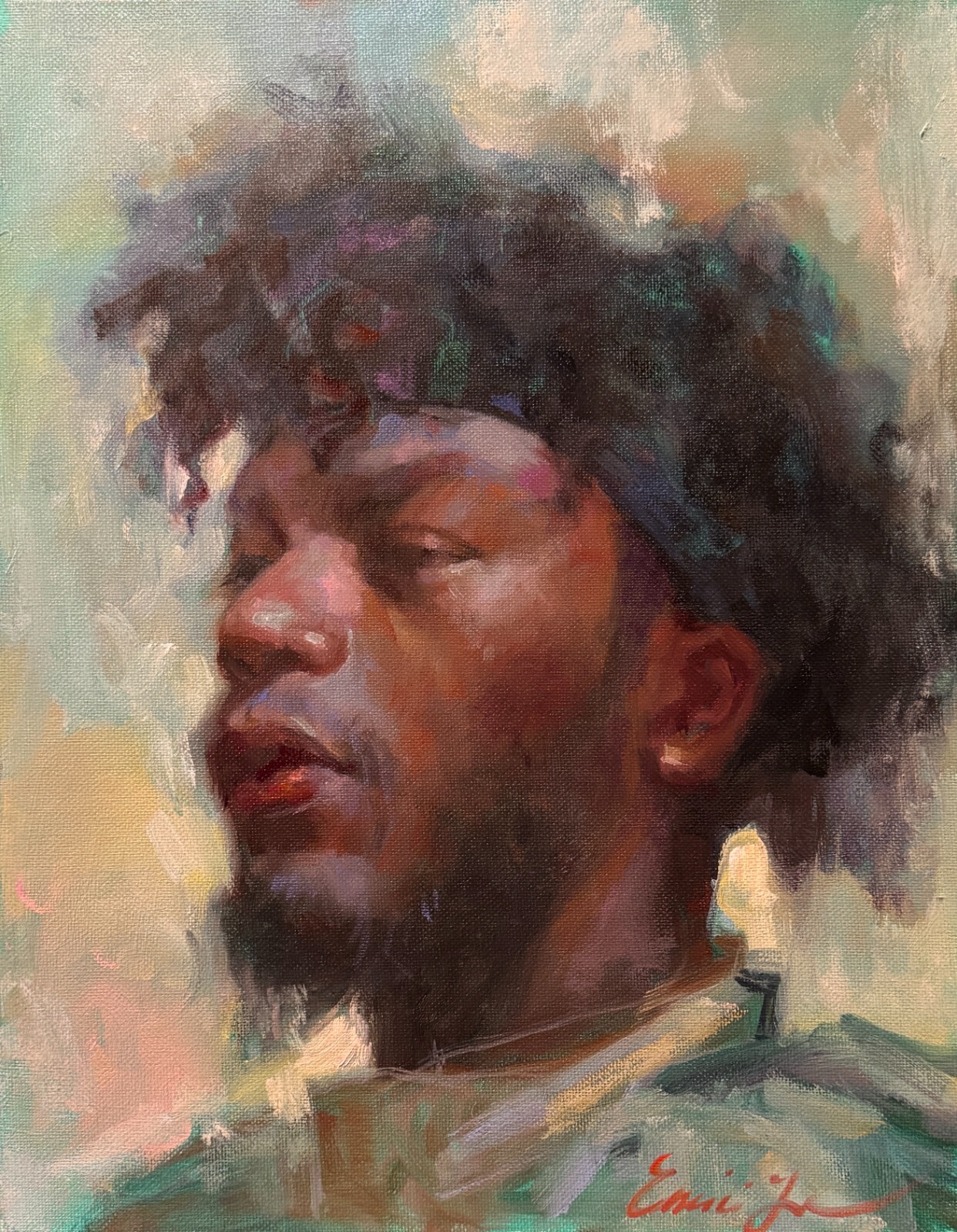 Custom Portrait Original Oil on canvas Painting, figurative original Art,