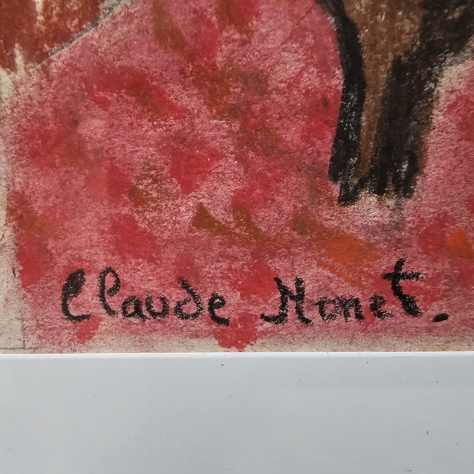 Claude Monet Original Painting -Signed -Gallery Stamp -Framed -Not a Copy