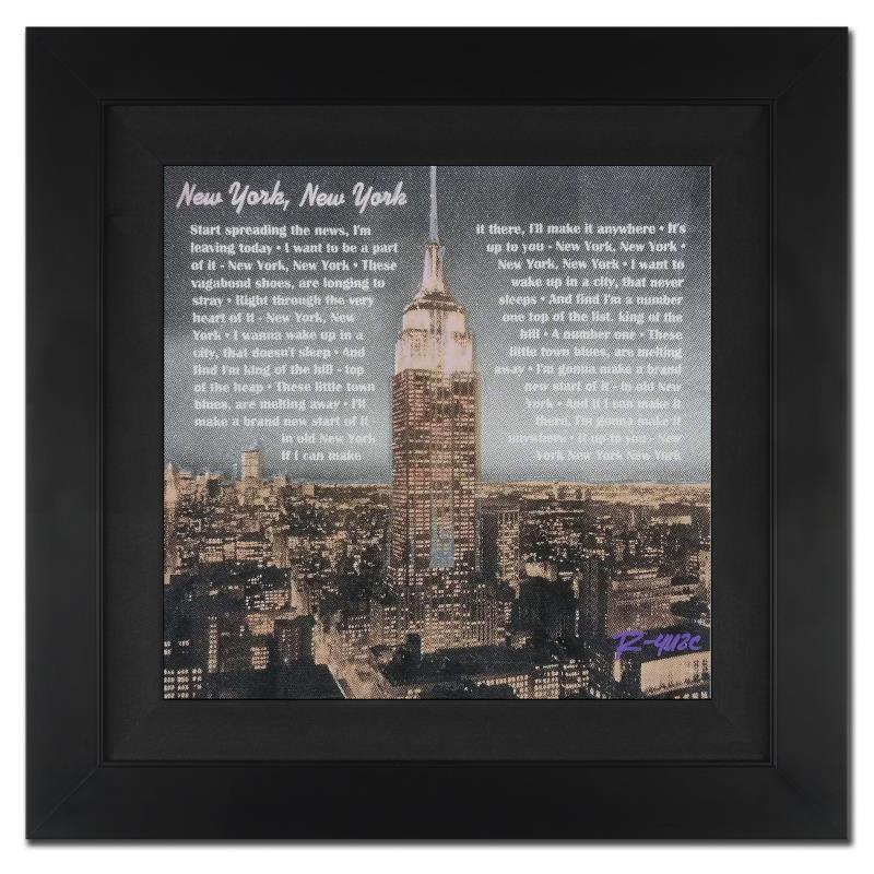 Ringo «New York, New York II» signed canvas original art, framed