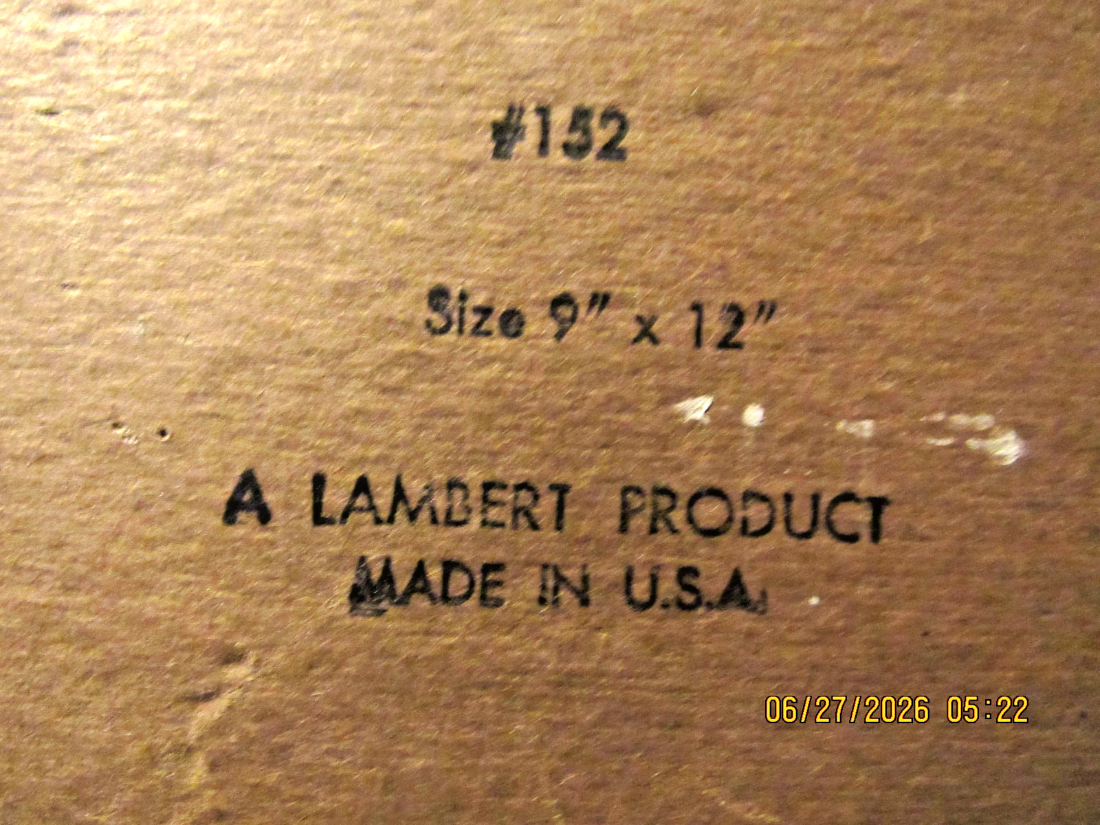 Vintage Nice framed Lambert-Product #152, 13×10″ country scene