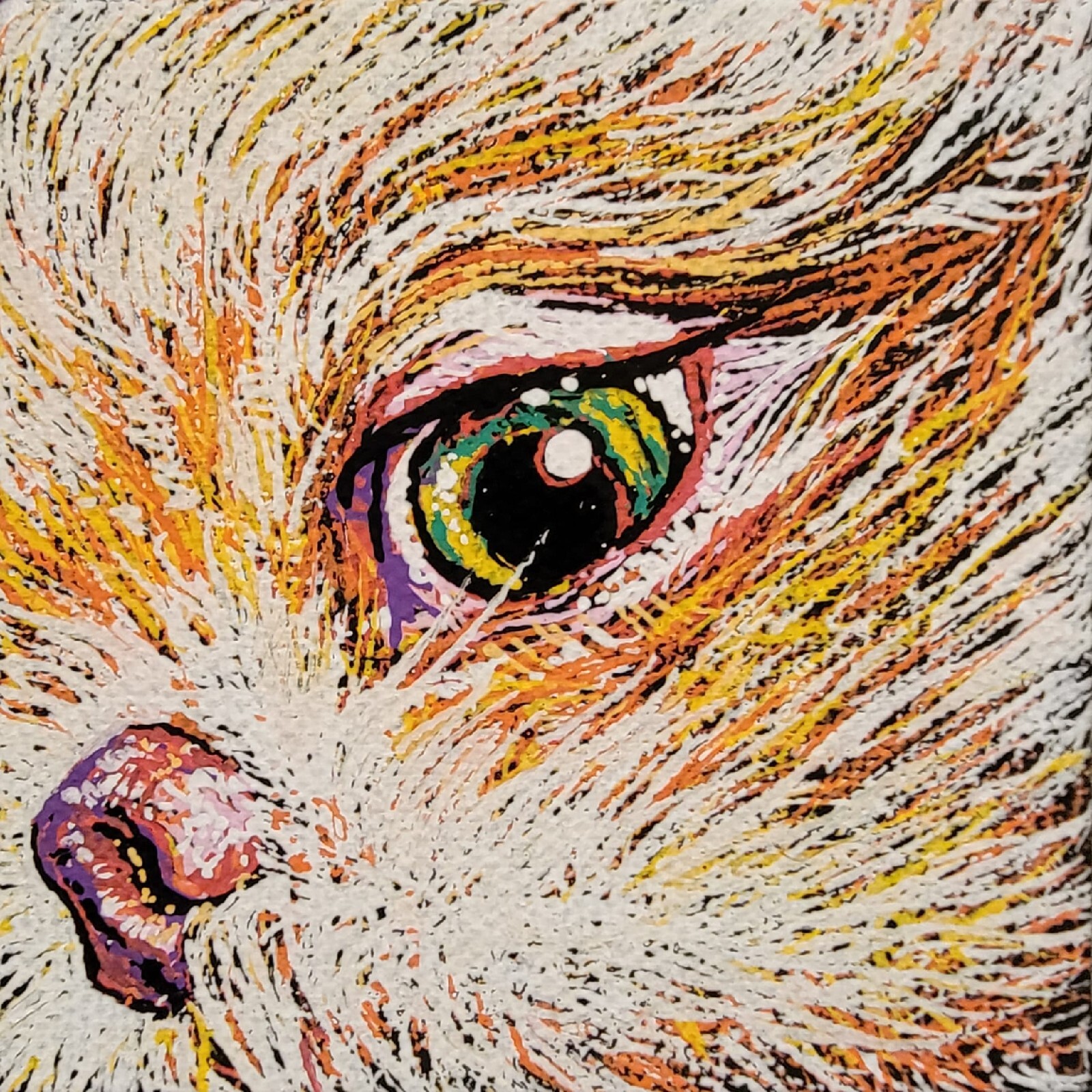 Amazing Custom Pet Portrait – 12″x16″x.5″ – Archival Canvas
