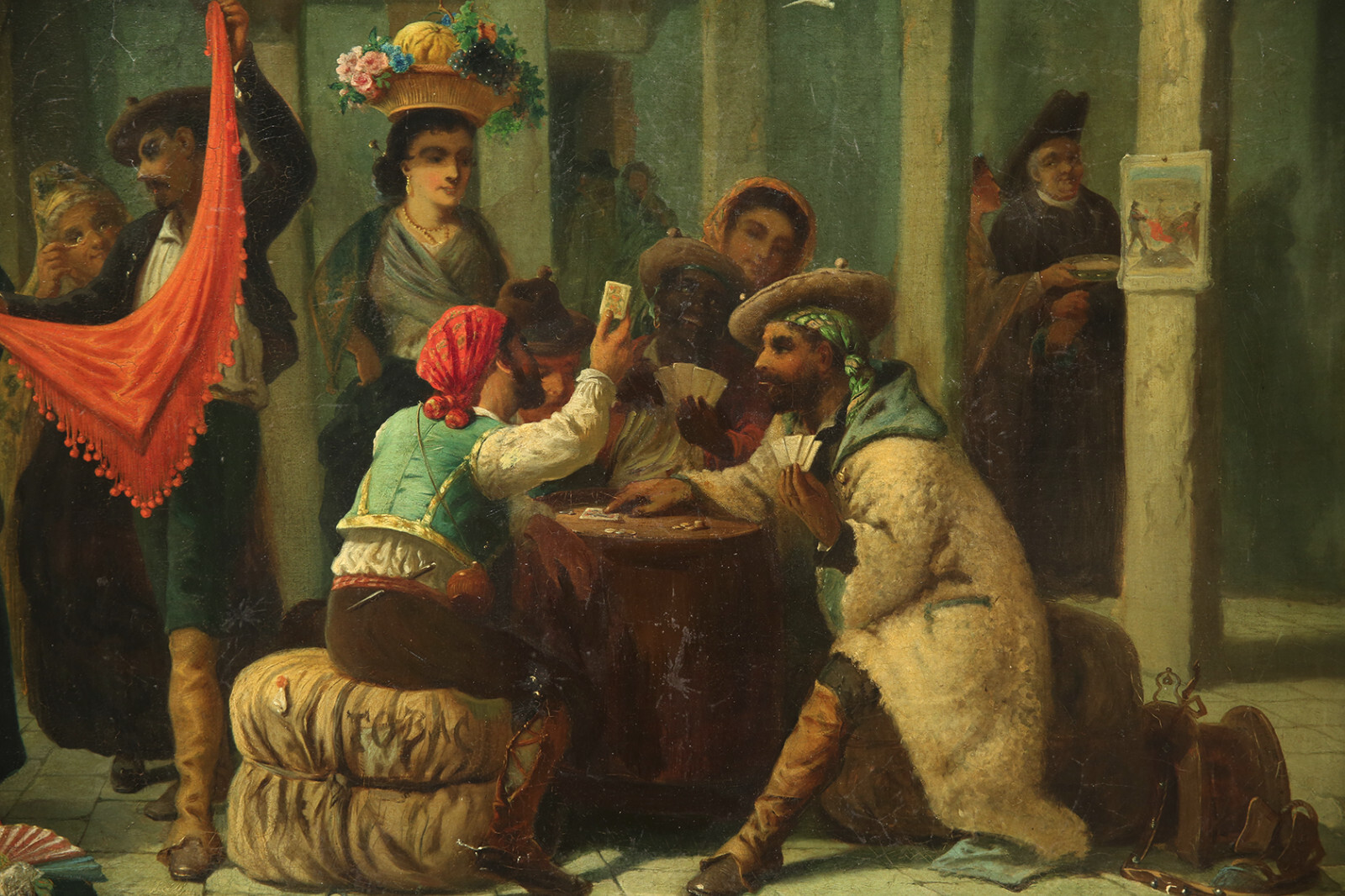 19th Century European School Spanish Genre Tavern Scene