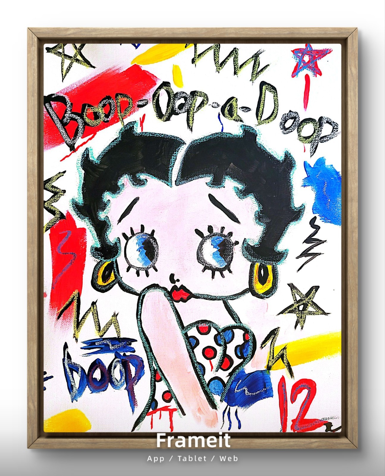 Cook Original Art 14×11 Colorful Modern Neo Expressionist Painting Canvas Signed