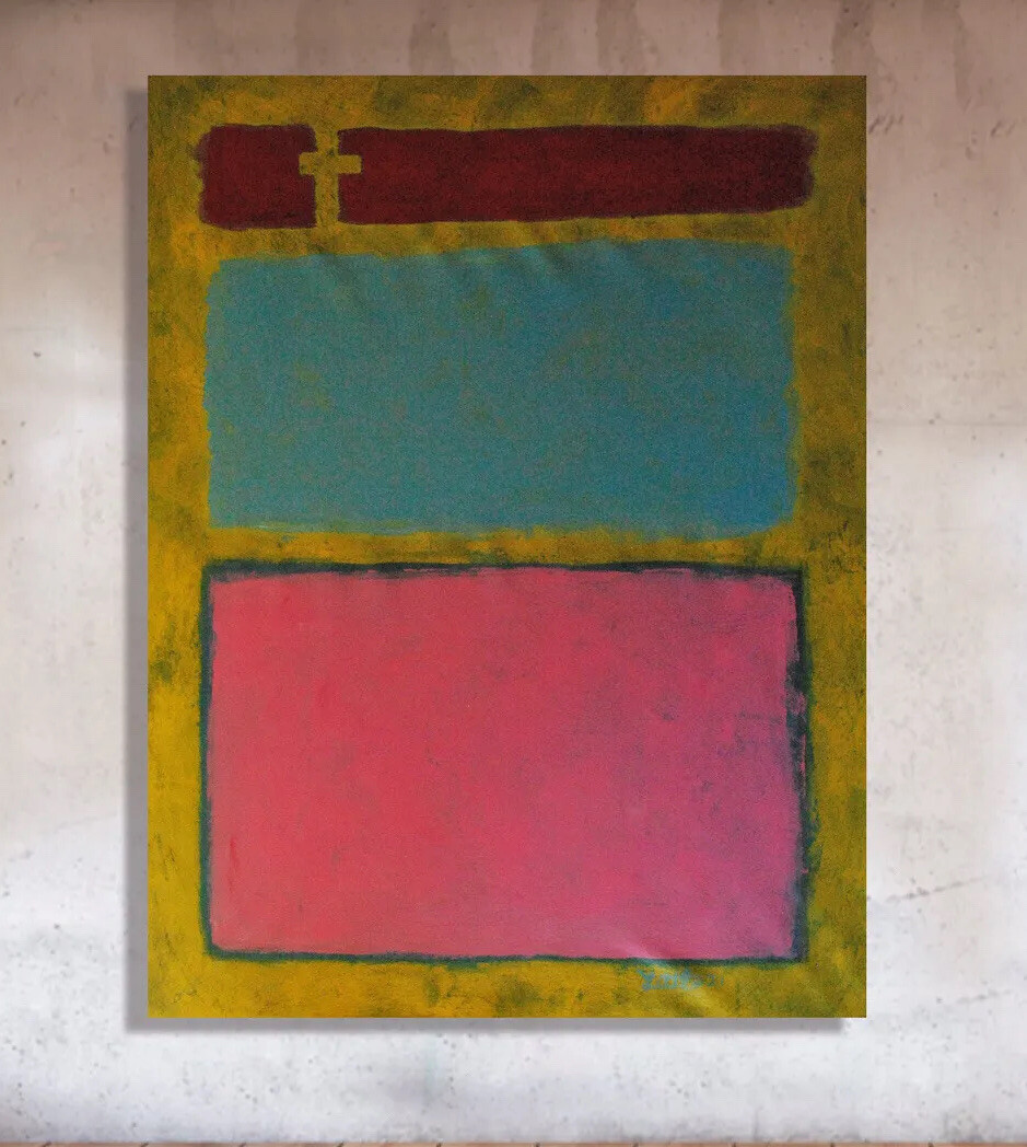 Mark Rothko Inspired 81” X 62” Extra Large,Abstract,XXL,Giant,48,60,72,84,36