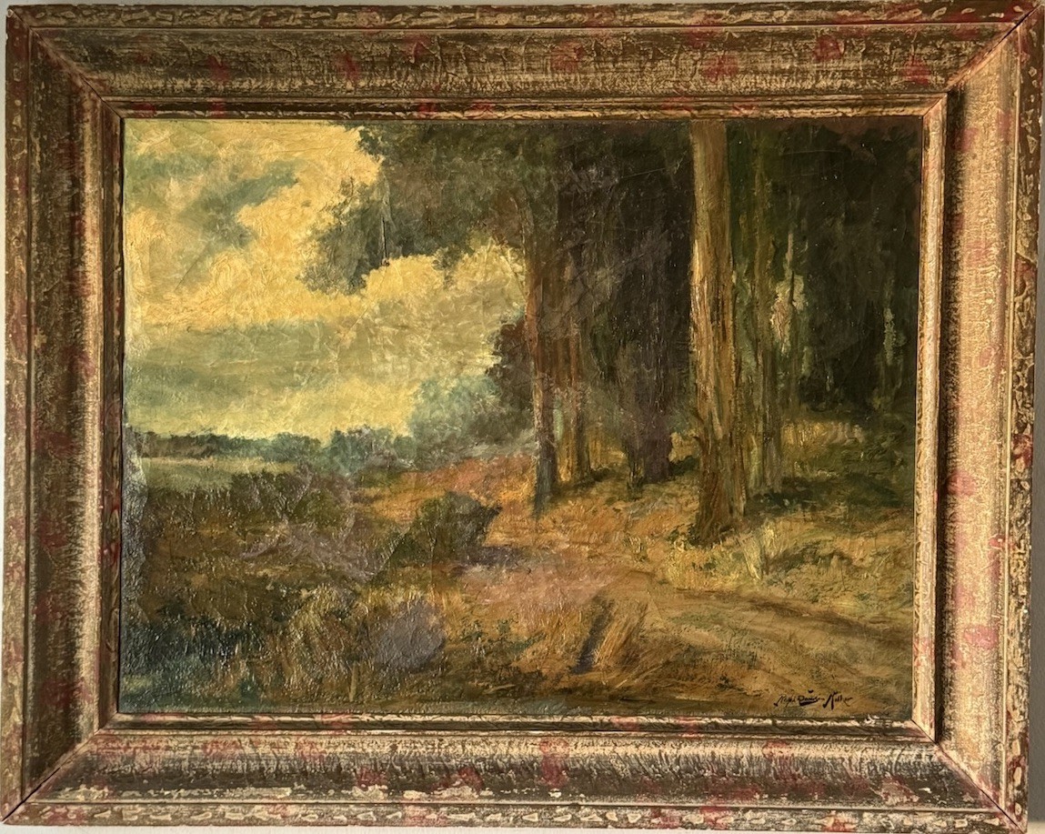 RALPH DAVISON MILLER ANTIQUE 19TH CENTURY CALIFORNIA LANDSCAPE OIL PAINTING OLD