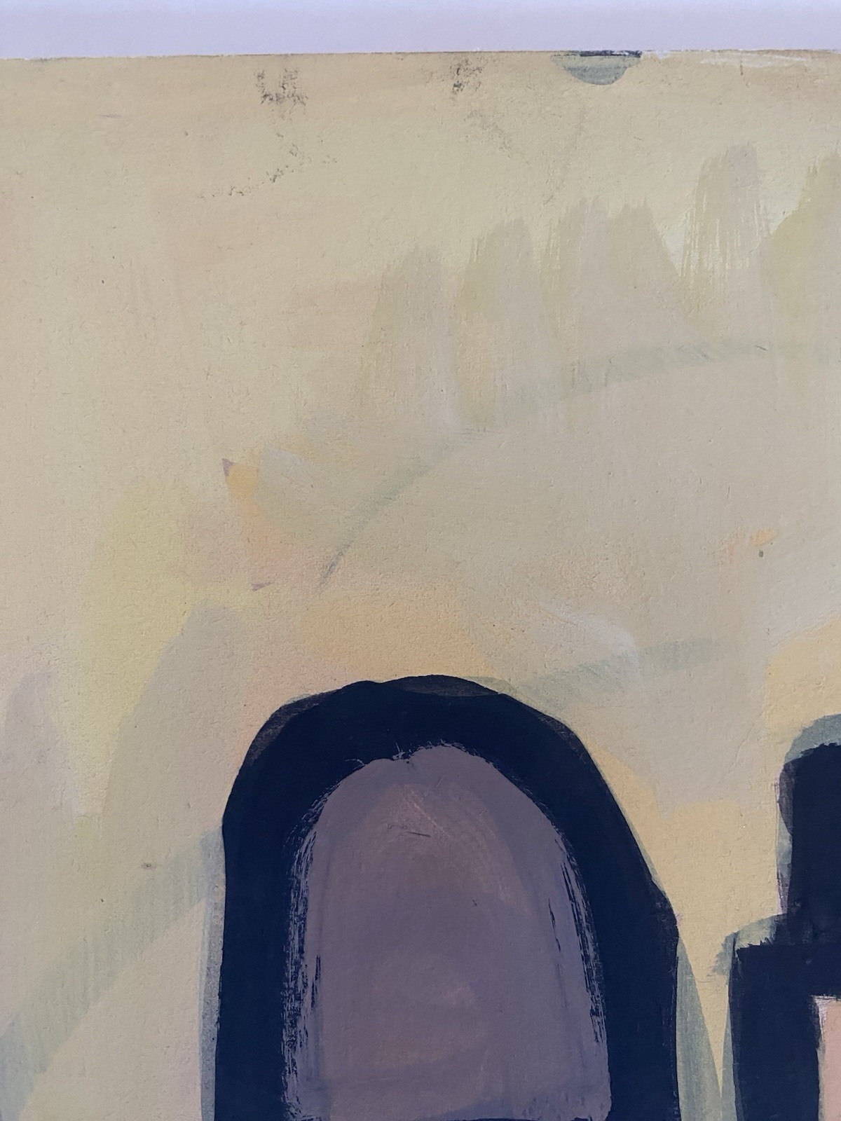 MARKEY ROBINSON Irish VTG Female Figures Cafe Scene Modernism Abstract Painting