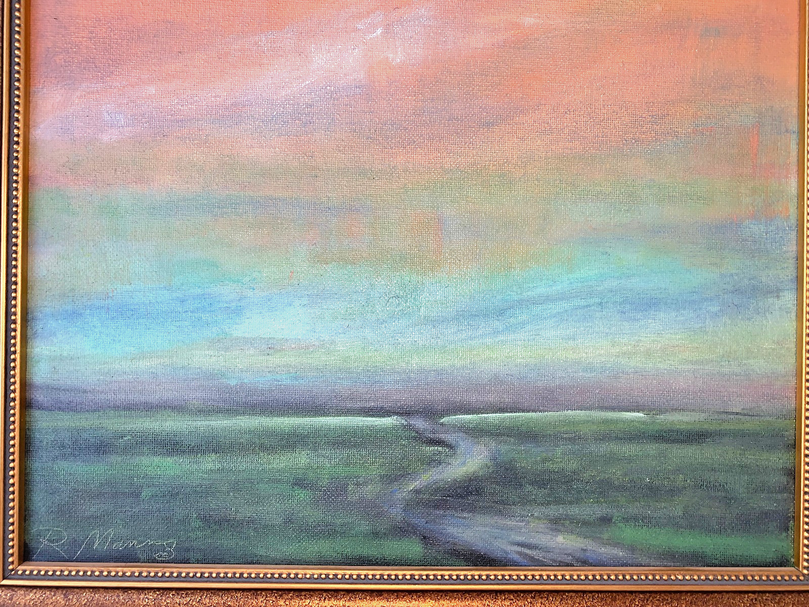 Original Rebecca Manns Acrylic Painting «Boundless II» Wonderful Landscape