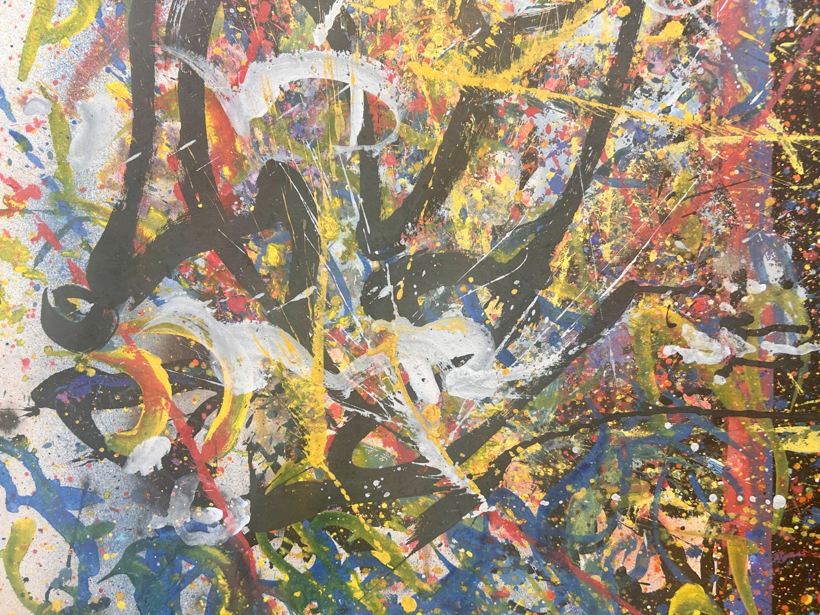 HENDRIK GRISE Vintage Original Signed Abstract Expressionist Mixed Media COA