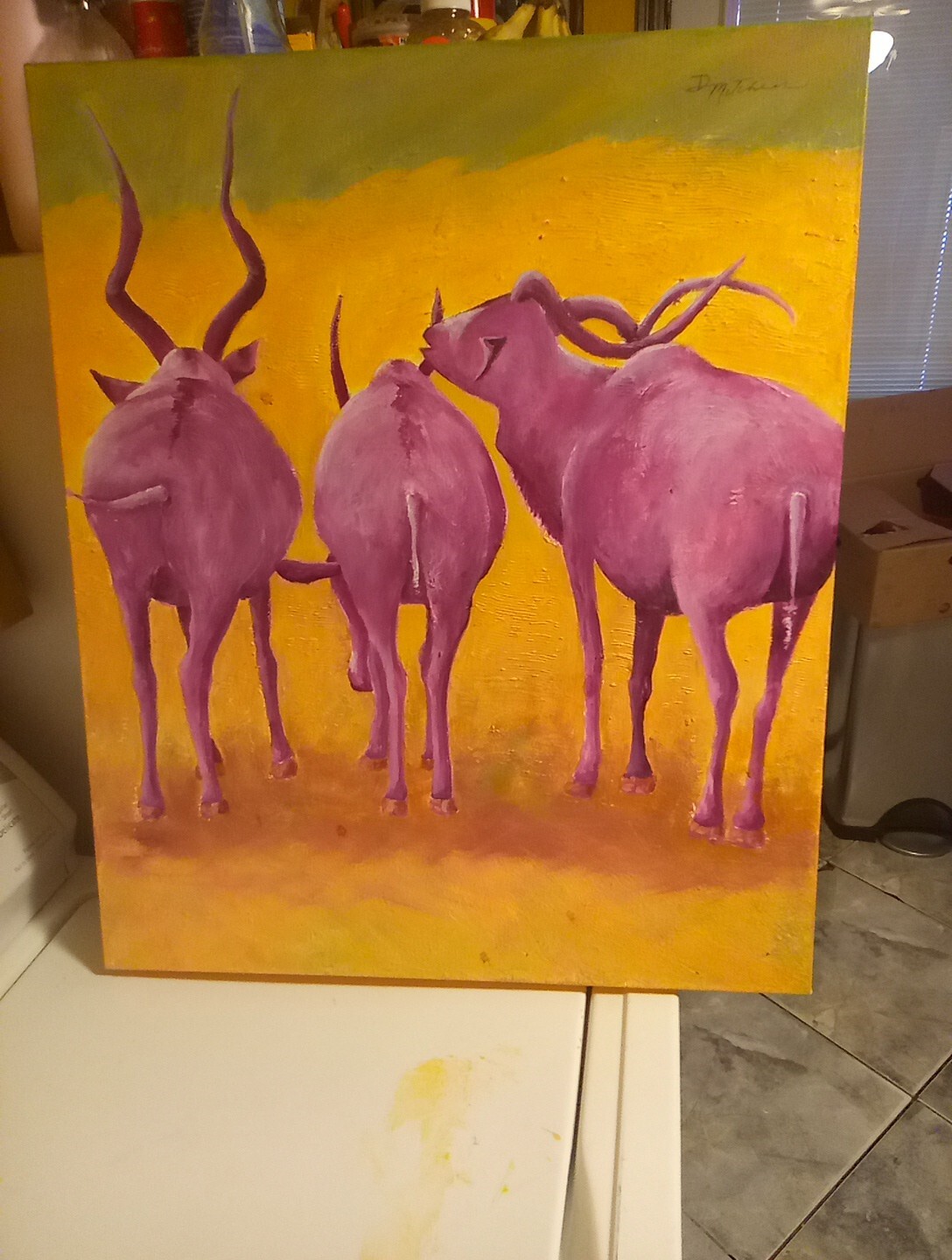 canvas oil painting original signed