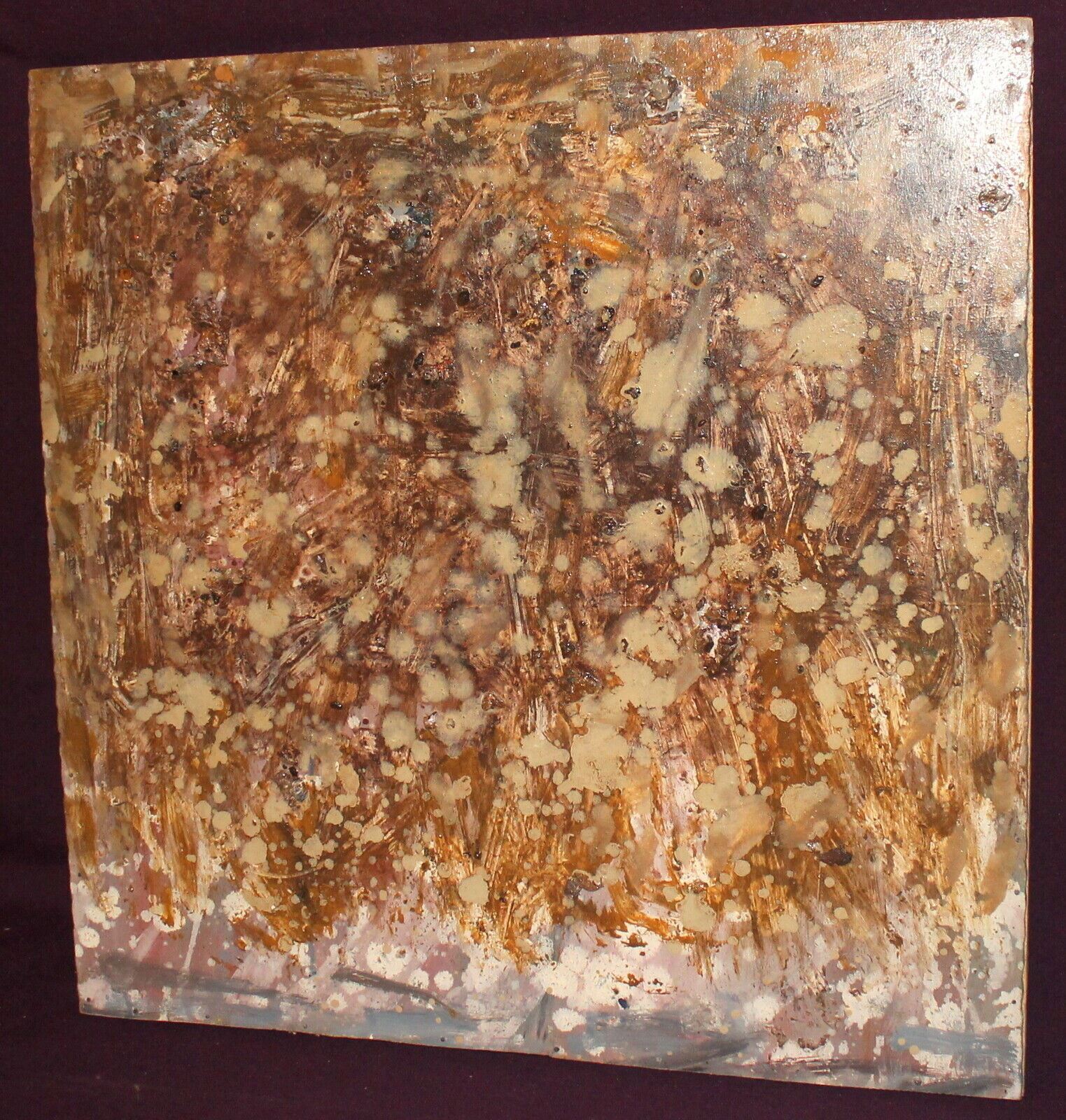 Contemporary Oil Painting Abstract Composition Collage