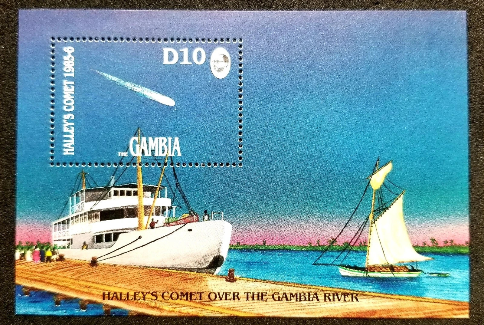 Gambia 1986 Scott 610 Halley’s Comet, MNH
