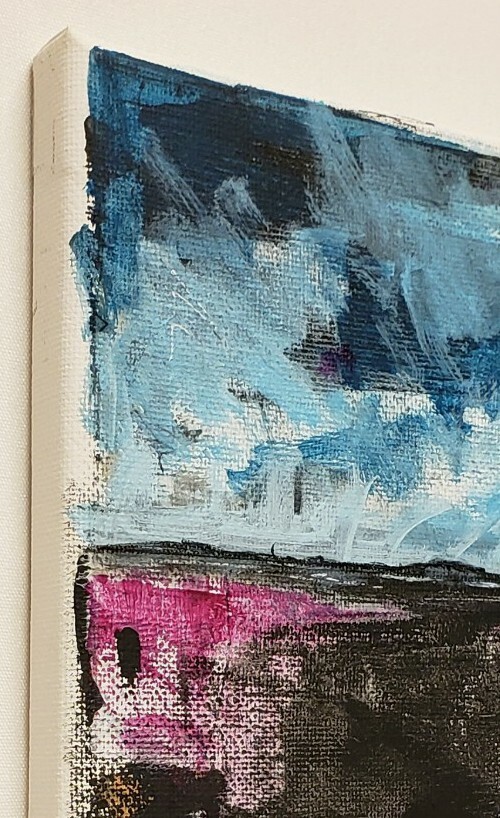 No.410 Original Modern Minimal Contemporary Landscape Painting By K.A.Davis