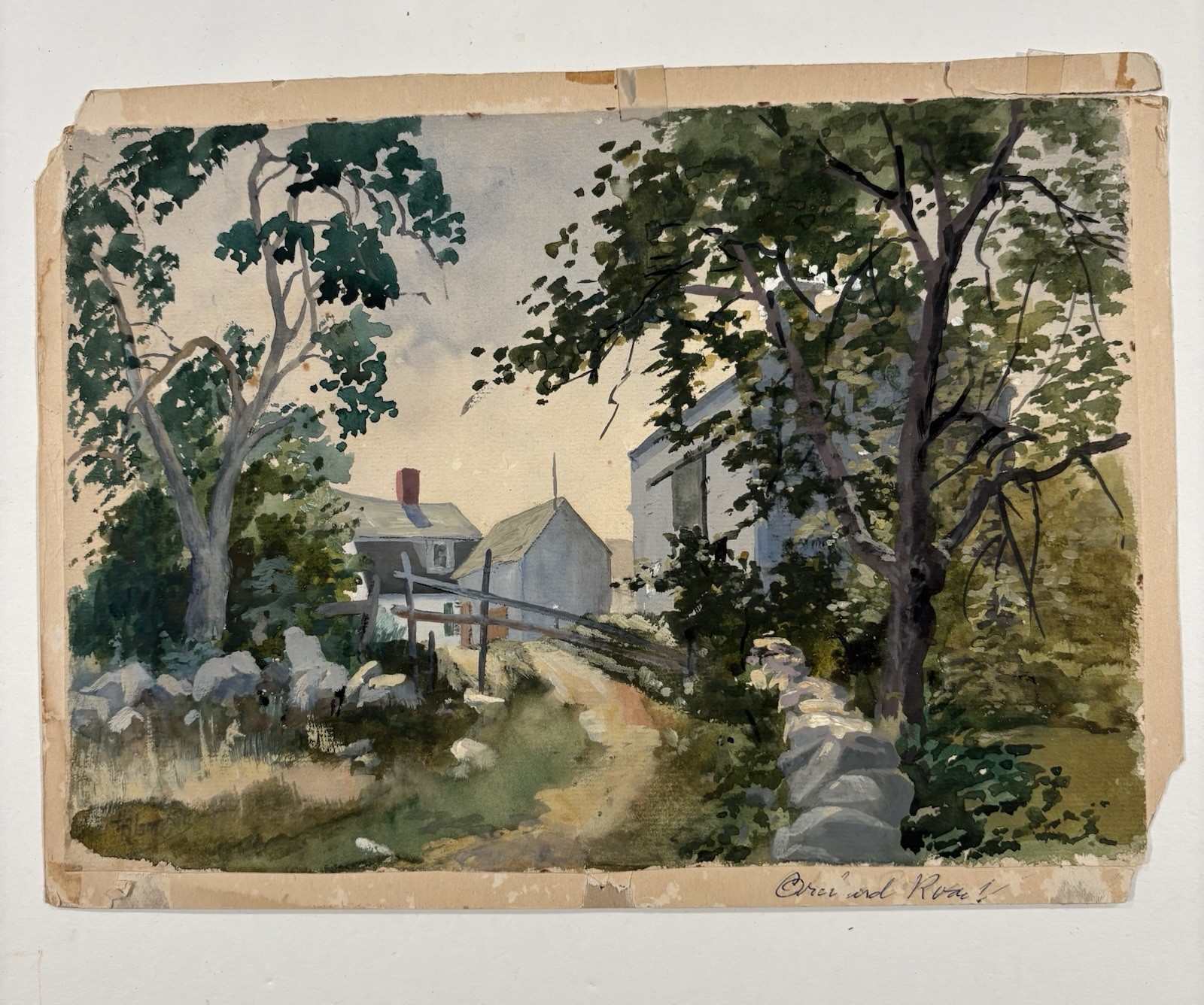 Early To Mid 20th Century Water Color Signed In Lower Left Looks Like Jamison