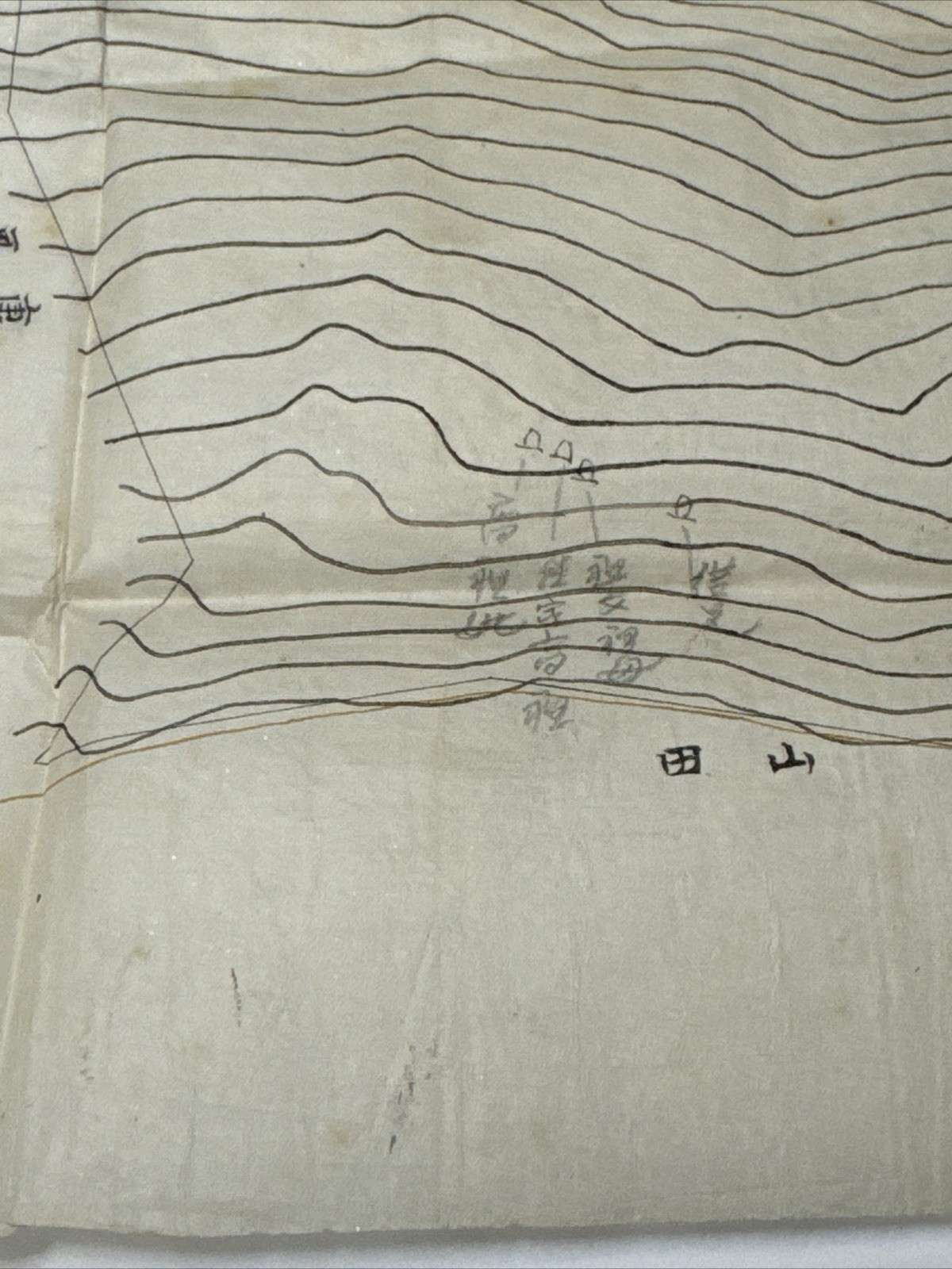 Antique Hand Drawn Map Topographical Chinese Japanese Korean Collection HISTORIC