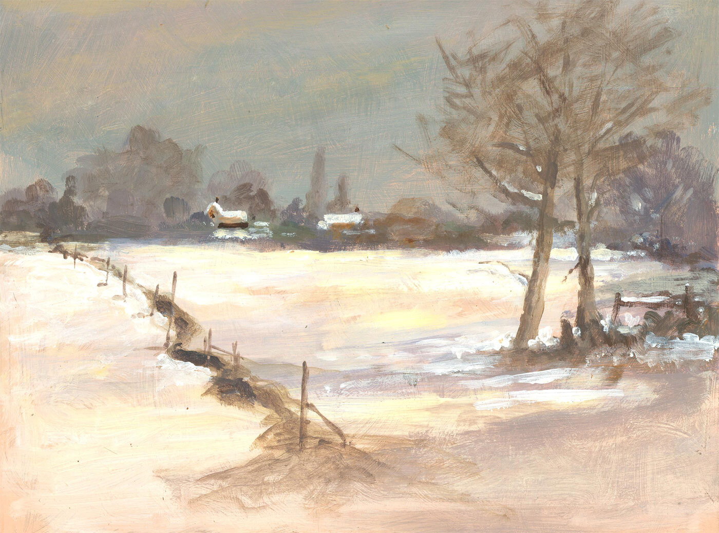 Arvind Limaye – 20th Century Oil, A Winter Walk