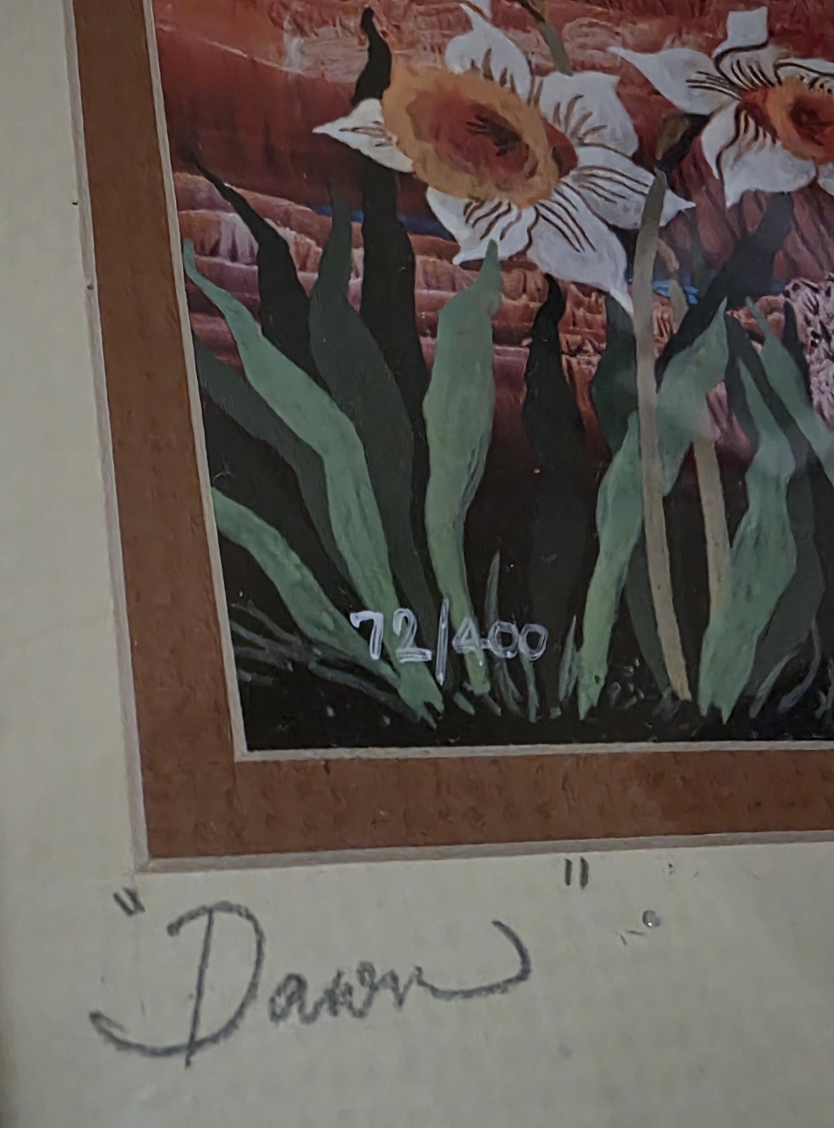 Dawn by Paisal 1979 Lithograph signed print no. 72/400