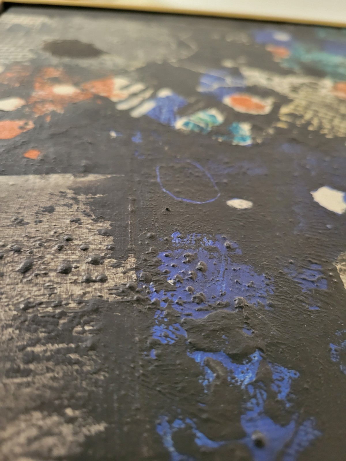 Donald Pierce Original Abstract Mixed Media Painting 1964 Mid Century Mod 14×19