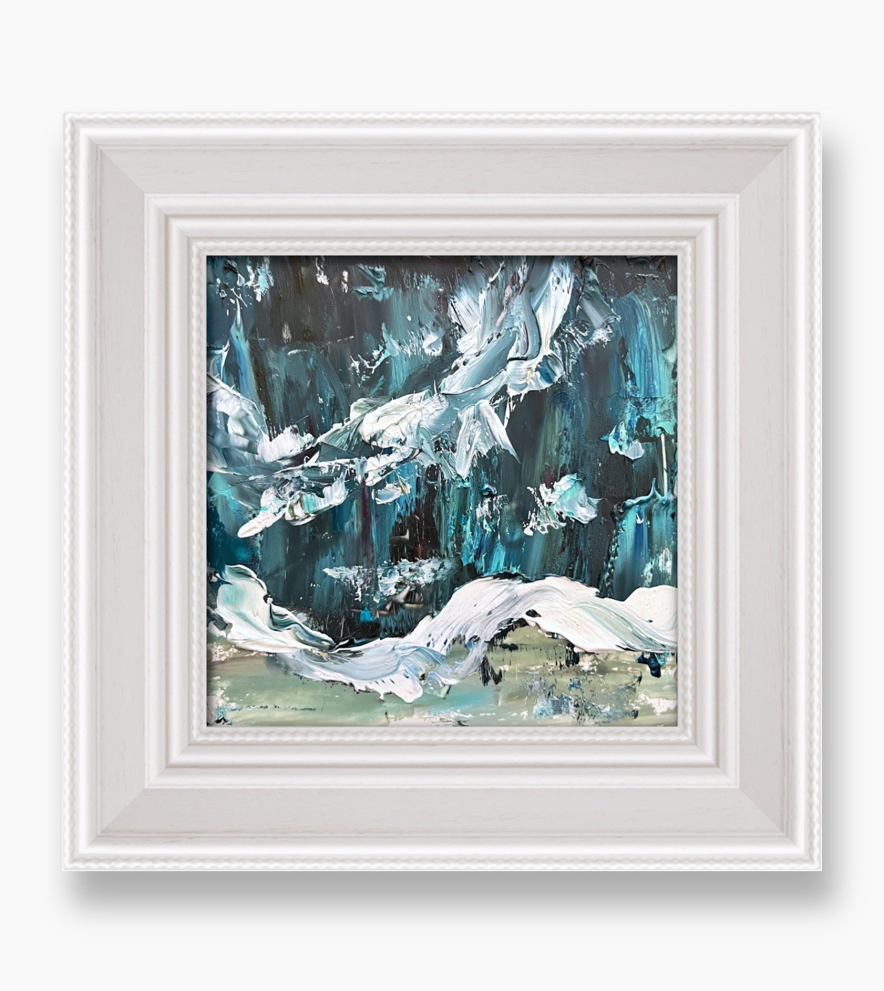 Nantucket Soft Ocean Movement Artwork • Coastal Blue Seascape Beach Decor Gift