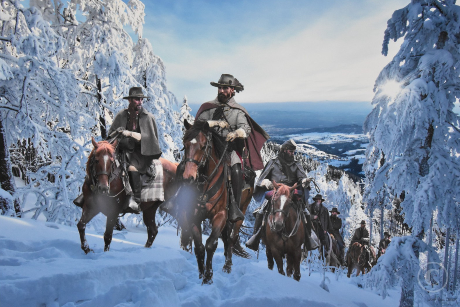 McNeills Mountain Rangers (1865) By John Paul Strain Artists Proof Paper Giclée