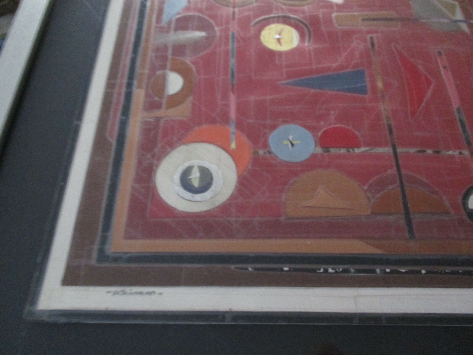 ROBERT CROSSON PAINTING COLLAGE ABSTRACT CUBIST CUBISM CONSTRUCTIVISM MODERNIST