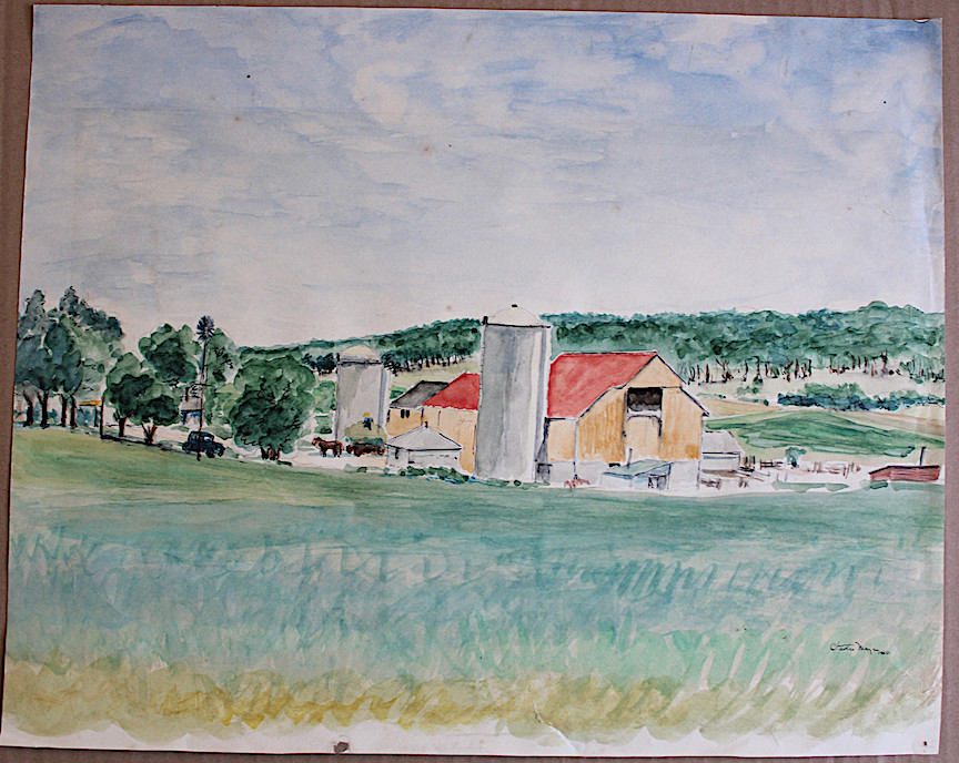 1940 CHESTER J. MAYER Painting WISCONSIN CALIFORNIA Listed Ottawa Wi Farm
