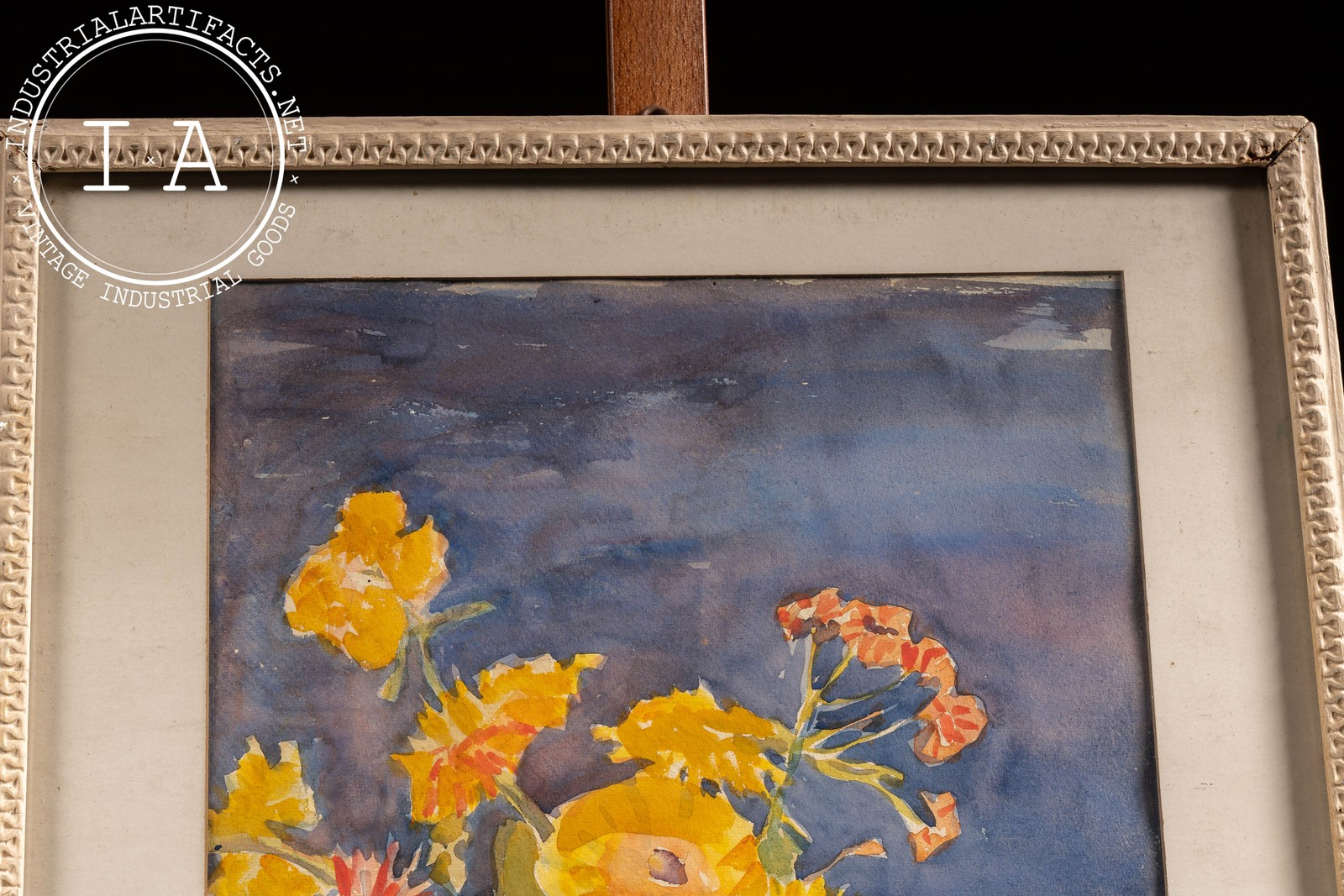 Flowers | c. 1925 Framed Margaret Grossenbach Watercolor, Signed