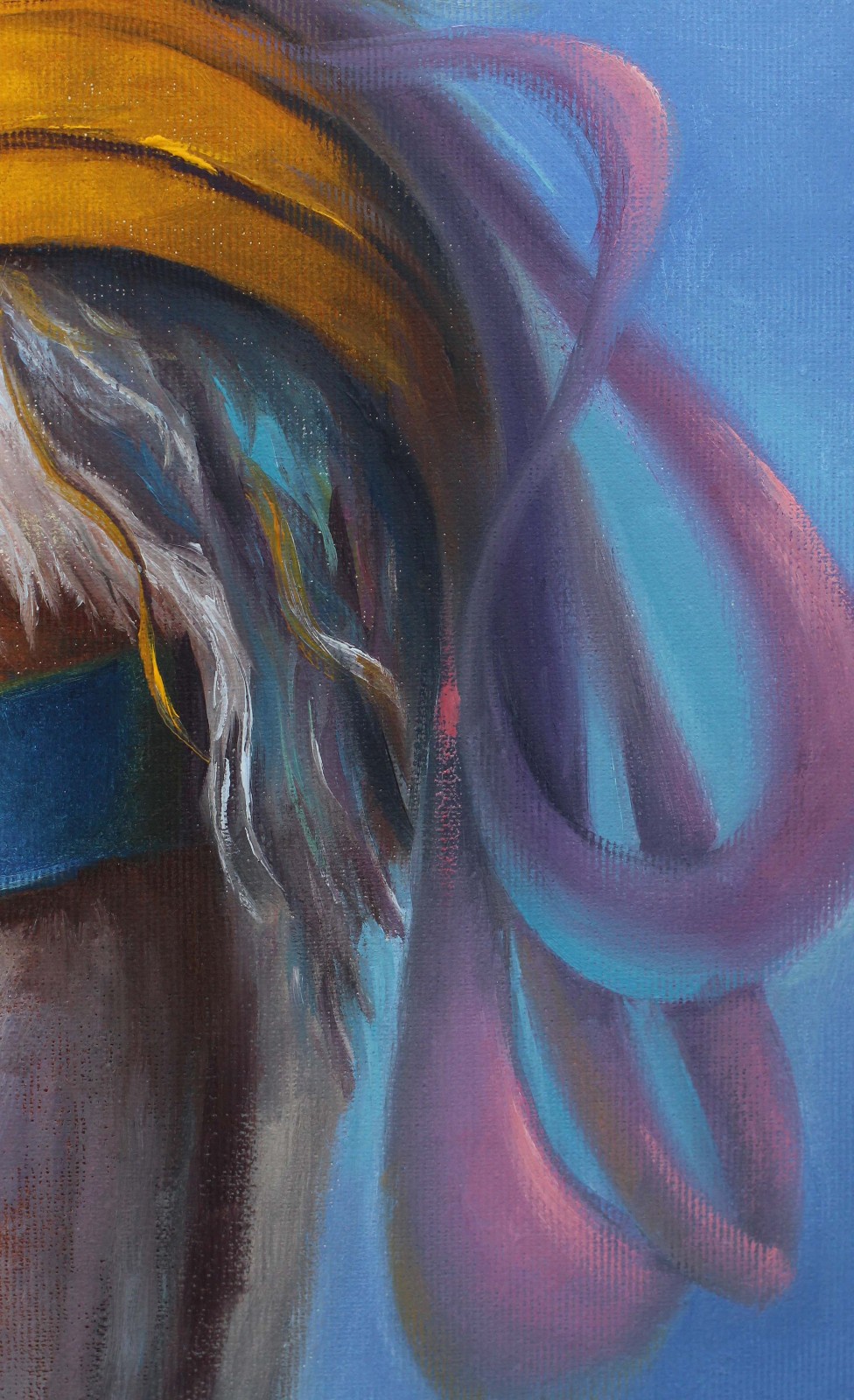 Original Oil Painting Fantasy Woman Portrait Surreal By Sery Dmitry Art