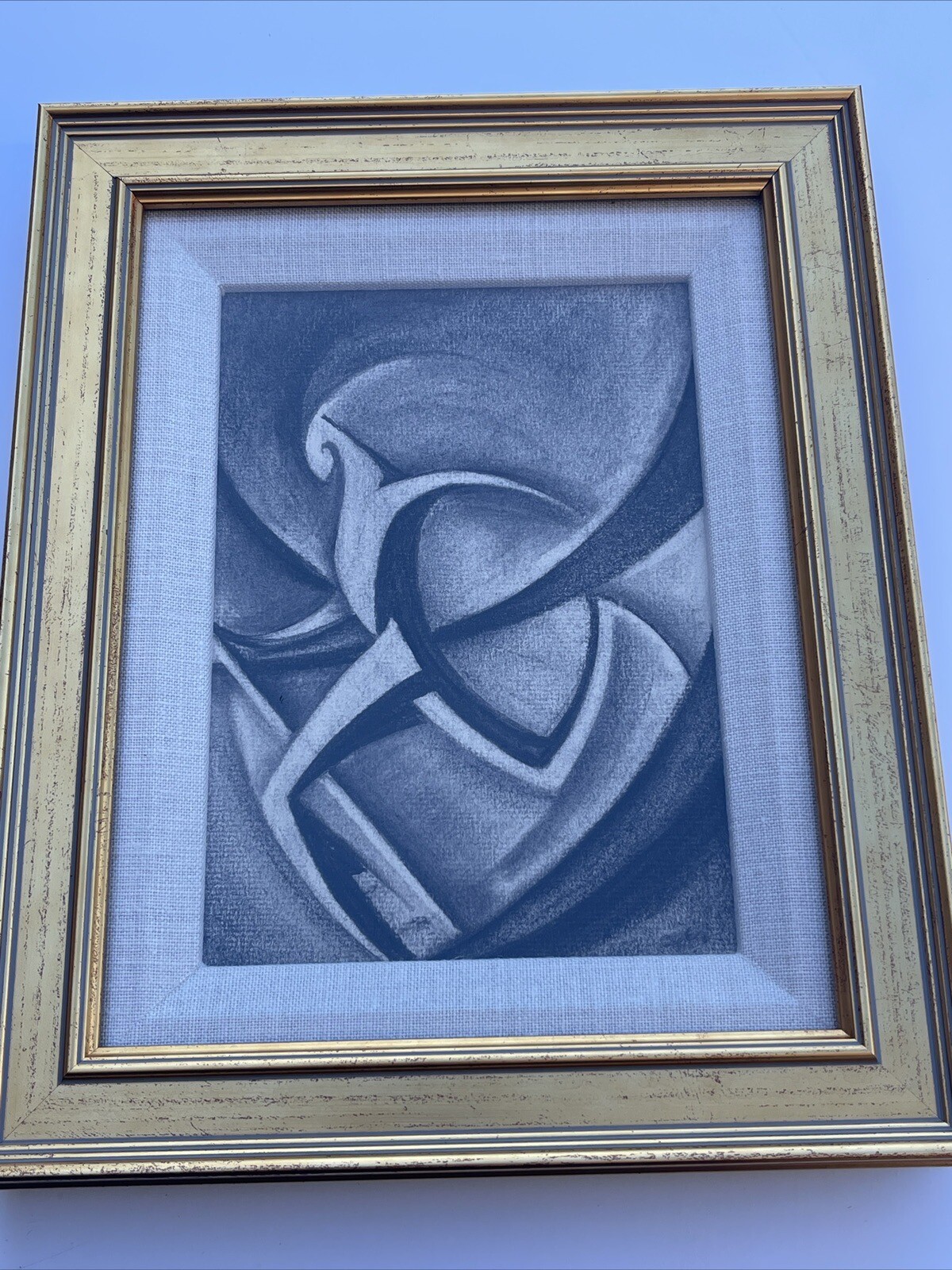 ANTIQUE Abstract Drawing Modernism Cubism Listed WALTER E COHEN JR 1930’s Deco