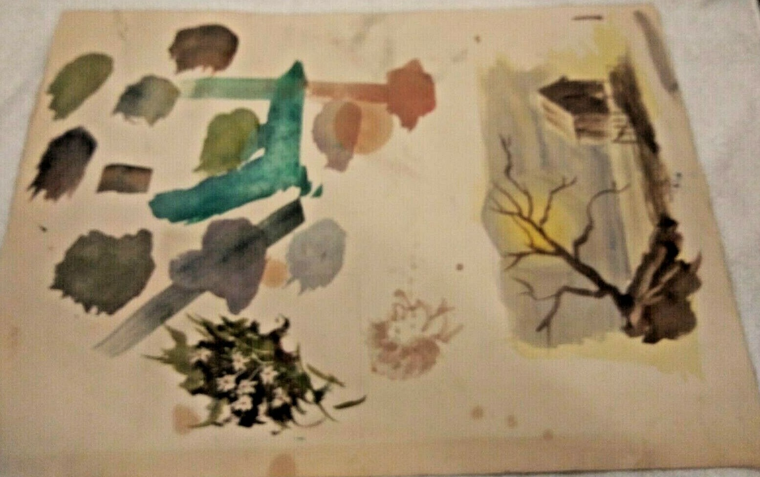 Authenticate J. Robert Burnell Painting, Watercolor, Landscape w/ Barn, Virginia