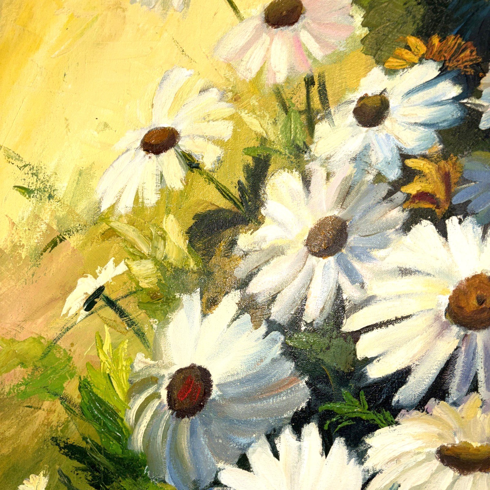 Original Oil Painting 31.5″x39.5″ Still life, Flowers, Bouquet, Artist Signed