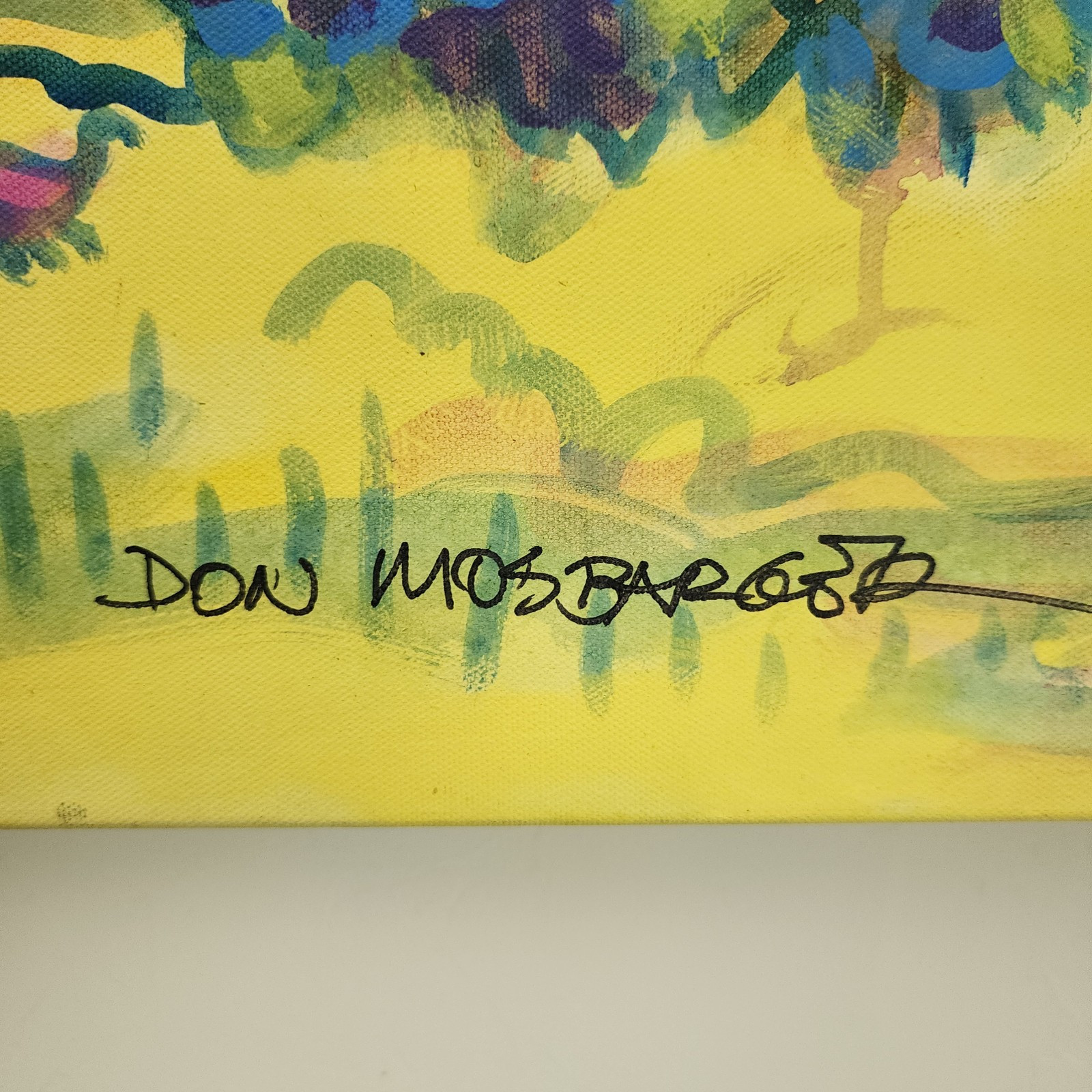 Don Mosbarger Original Acrylic Painting Adobe Southwest Art 30×40 Canvas Signed