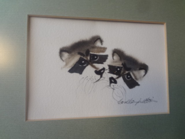 CAROL CAMPBELL COLLINS…..1929-1995…..KANSAS CITY,MO…….4 WATERCOLORS