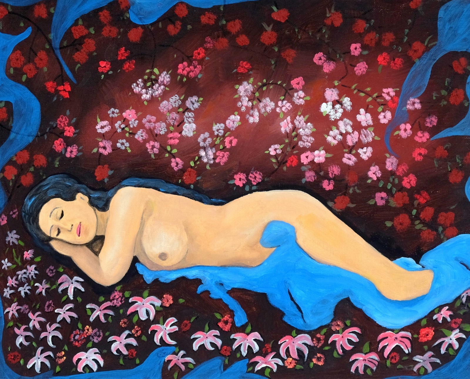 Art, Painting, «Flower Dream» – Giclee on Canvas 16″x 20″ LTD Yelena Berzon