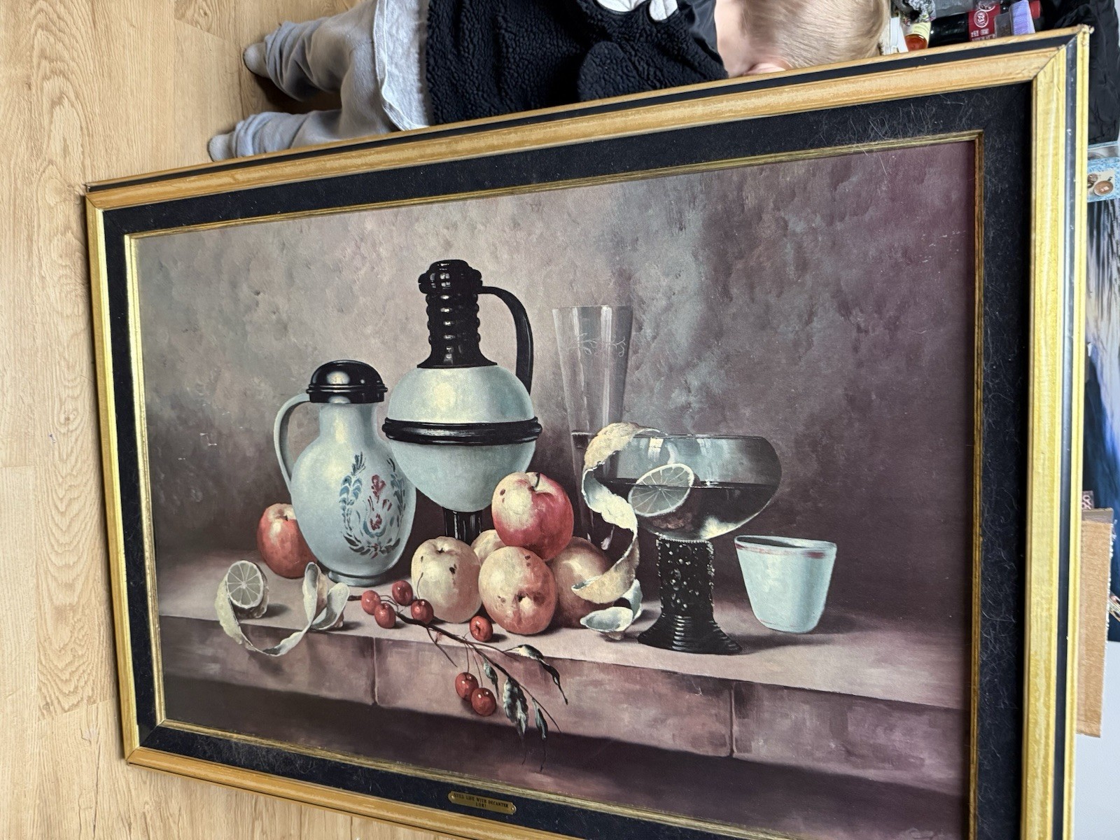 Windsor Art Products Lori Still Life with Decanter Framed Canvas Painting USA