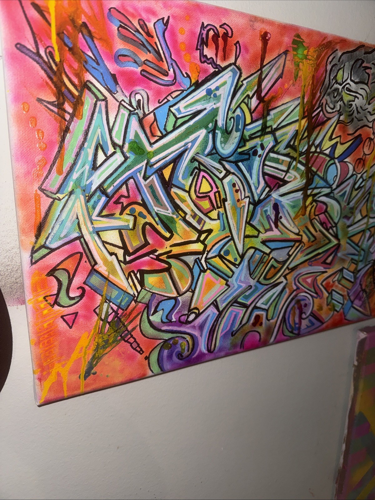 graffiti art original canvas WILDSTYLE BURNER 1/1 TOPIK NYC
