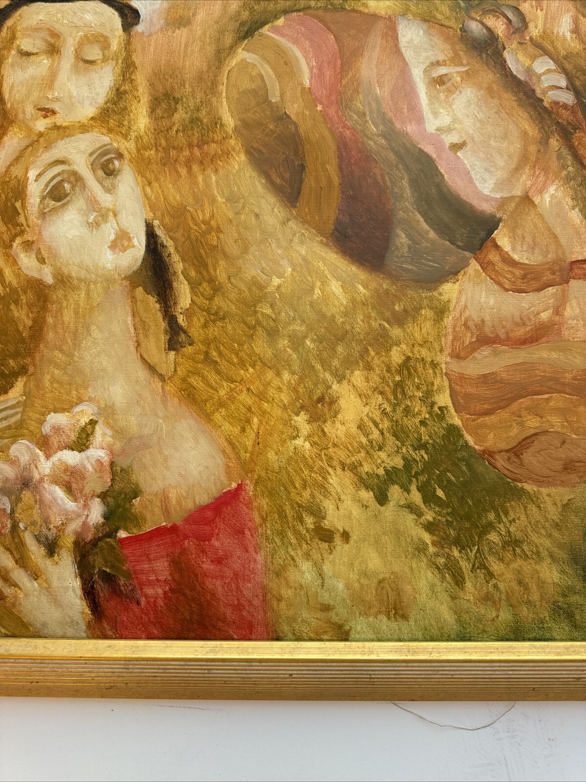 RUSSIAN PORTRAIT PAINTING MODERNIST EXPRESSIONIST MYSTERY PRETTY WOMAN WOMEN