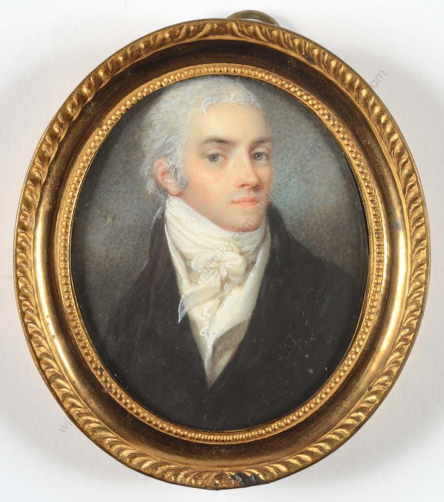 Mme Cecilia Duchene (1771-aft.1801) «Portrait of a gentleman», ca. 1795/1800
